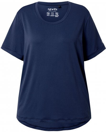 Ulla Popken UPF 50 Quick Drying Tee Navy - Tričká - 