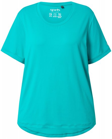 Ulla Popken UPF 50 Quick Drying Tee Turquoise - Tričká - 