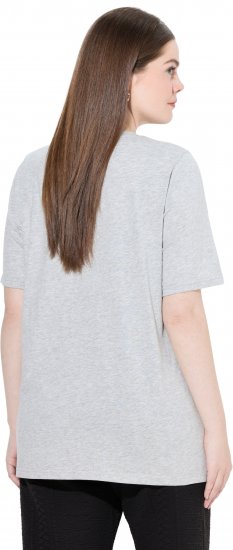 Ulla Popken Eco Cotton Basic T-Shirt 2-Pack Grey/Pink - Tričká - 