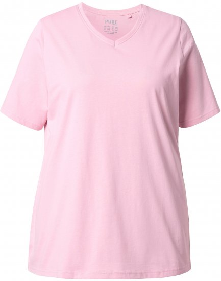 Ulla Popken Eco Cotton Basic T-Shirt 2-Pack Grey/Pink - Tričká - 