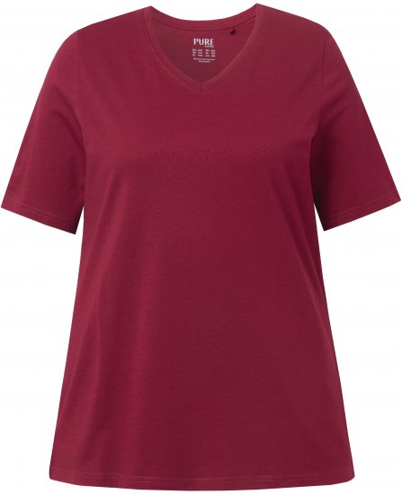 Ulla Popken Eco Cotton Basic T-Shirt 2-Pack Red/Navy - Tričká - 