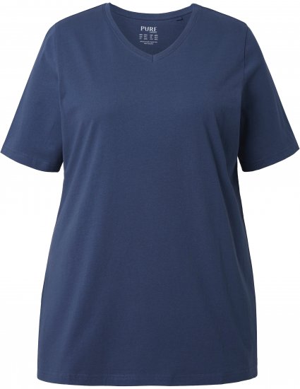 Ulla Popken Eco Cotton Basic T-Shirt 2-Pack Black/Red - Tričká - 