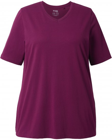 Ulla Popken Eco Cotton Basic T-Shirt 2-Pack Black/Red - Tričká - 
