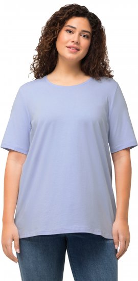 Ulla Popken Essential Round Neck Stretch Tee Sky Blue - Tričká - 