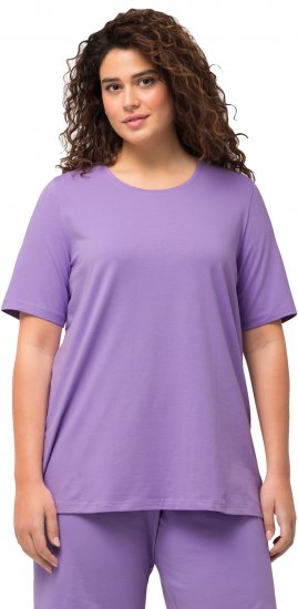 Ulla Popken Essential Round Neck Stretch Tee Pale Lilac - Tričká - 