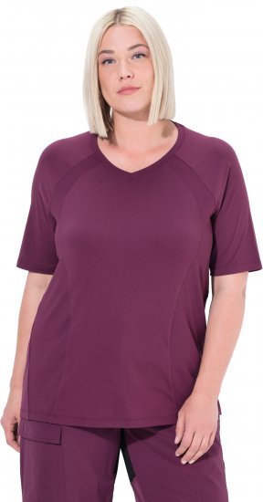 Ulla Popken Quick-Drying Short Sleeve T-Shirt Dark Cherry - Tričká - 