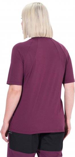 Ulla Popken Quick-Drying Short Sleeve T-Shirt Dark Cherry - Tričká - 