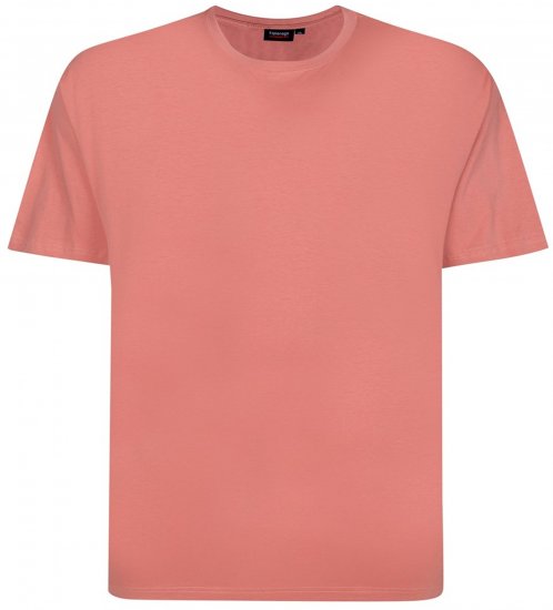 Espionage T015 Plain T-Shirt Coral - Tričká - Nadrozmerné tričká - 2XL-14XL