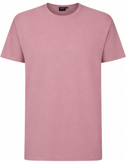 Espionage T015 Plain T-Shirt Pink - Tričká - Nadrozmerné tričká - 2XL-14XL