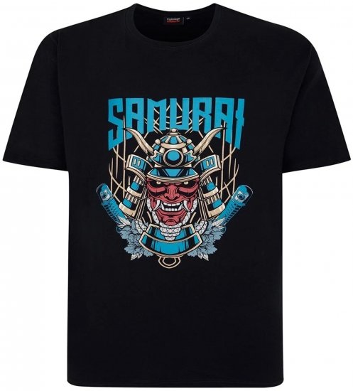 Espionage T429 Samurai Printed T-Shirt Navy - Tričká s potlačou - Tričká s potlačou - 2XL-8XL