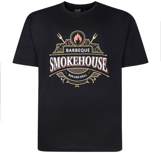 Espionage T437 Smokehouse Printed T-Shirt Black - Tričká s potlačou - Tričká s potlačou - 2XL-8XL