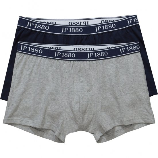 JP1880 Boxershorts Flexnamic 2-Pack Navy/Grey - Spodná bielizeň - Spodné Prádlo 2XL-8XL