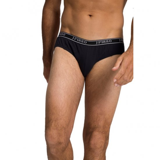 JP1880 Briefs Stretch Cotton 2-Pack Black - Spodná bielizeň - Spodné Prádlo 2XL-8XL