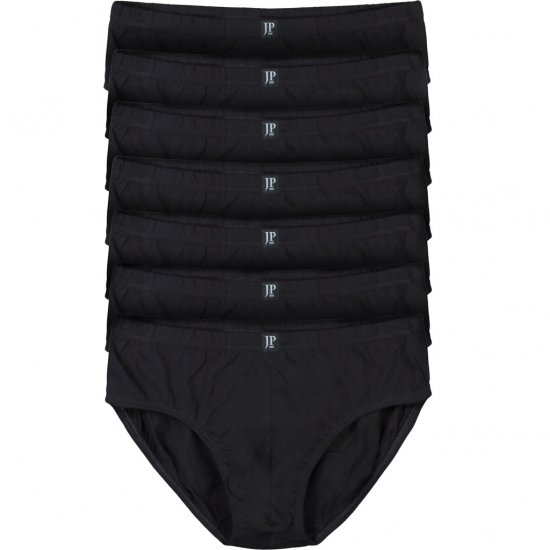 JP1880 Briefs OEKO-TEX 7-Pack Black - Spodná bielizeň - Spodné Prádlo 2XL-8XL