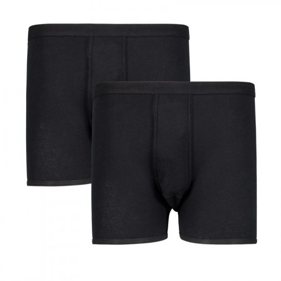 Adamo Royal Ribbed Boxershorts 2-Pack Black - Spodná bielizeň - Spodné Prádlo 2XL-8XL
