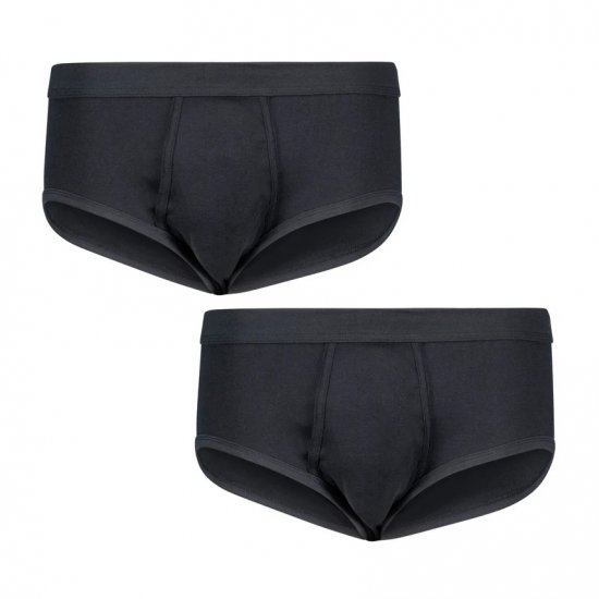 Adamo Royal Ribbed Briefs 2-Pack Black - Spodná bielizeň - Spodné Prádlo 2XL-8XL