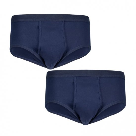 Adamo Royal Ribbed Briefs 2-Pack Navy - Spodná bielizeň - Spodné Prádlo 2XL-8XL
