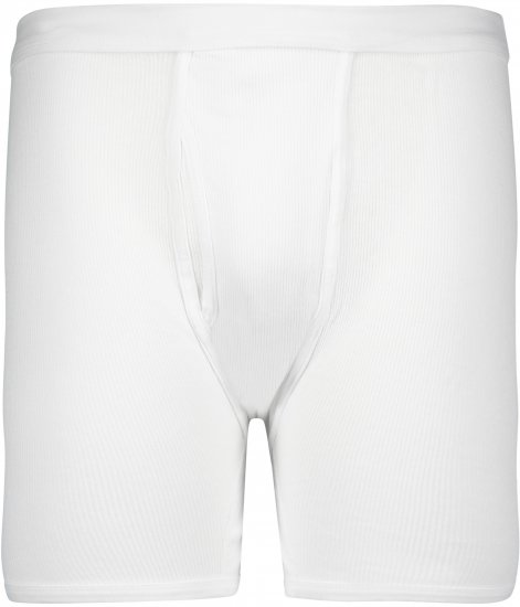 Adamo Prestige Boxershorts Double Ribbed White - Spodná bielizeň - Spodné Prádlo 2XL-8XL