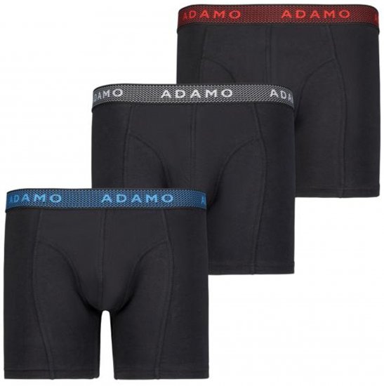 Adamo Jerry Maxi Boxers 703 Black 3-pack - Spodná bielizeň - Spodné Prádlo 2XL-8XL