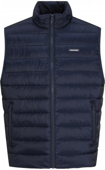 Jack & Jones Louis Light Bodywarmer Puffer Gilet Navy - Vesty - Vesty vo veľkých veľkostiach