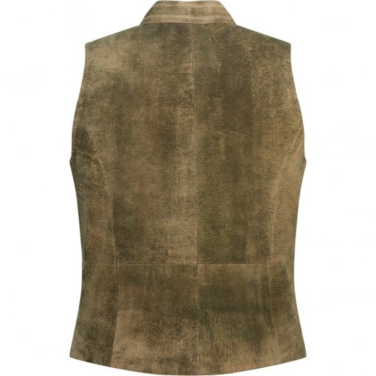 JP1880 Vest Goat Suede Traditional Moss Green - Slávnostné oblečenie - Slávnostné oblečenie – Oslavujte štýlovo a pohodlne
