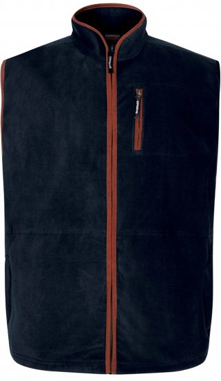 Espionage FL047 Microfleece Gilet Navy - Vesty - Vesty vo veľkých veľkostiach