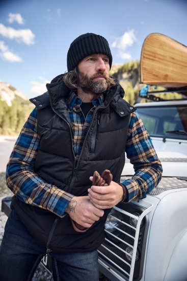 JP1880 Quilted Gilet DownTouch Padding Black - Bundy - Bundy Nadmerné Veľkosti 2XL-8XL
