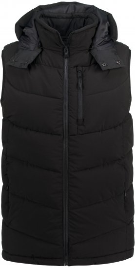 JP1880 Quilted Gilet DownTouch Padding Black - Bundy - Bundy Nadmerné Veľkosti 2XL-8XL