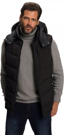 JP1880 Quilted Gilet DownTouch Padding Black - Bundy - Bundy Nadmerné Veľkosti 2XL-8XL