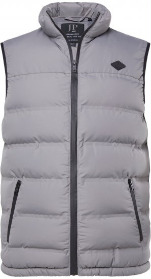 JP1880 Quilted Vest Outdoor Stand-up Collar Grey - Bundy - Bundy Nadmerné Veľkosti 2XL-8XL