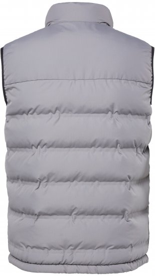 JP1880 Quilted Vest Outdoor Stand-up Collar Grey - Bundy - Bundy Nadmerné Veľkosti 2XL-8XL