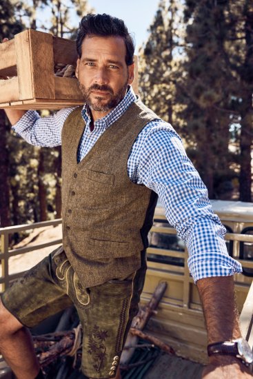 JP1880 Vest Tweed Wool Blend Traditional Light Brown - Slávnostné oblečenie - Slávnostné oblečenie – Oslavujte štýlovo a pohodlne