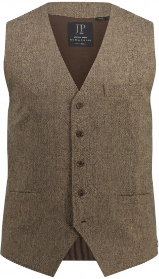 JP1880 Vest Tweed Wool Blend Traditional Light Brown - Slávnostné oblečenie - Slávnostné oblečenie – Oslavujte štýlovo a pohodlne