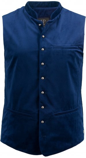 JP1880 Velvet Vest Traditional Blue - Slávnostné oblečenie - Slávnostné oblečenie – Oslavujte štýlovo a pohodlne