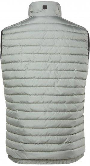 JAY-PI Lightly Quilted Vest with Stomach Fit Grey - Bundy - Bundy Nadmerné Veľkosti 2XL-8XL