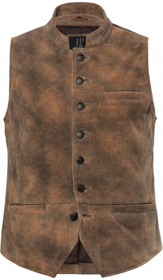 JP1880 Vest Traditional Cowhide Brown - Slávnostné oblečenie - Slávnostné oblečenie – Oslavujte štýlovo a pohodlne