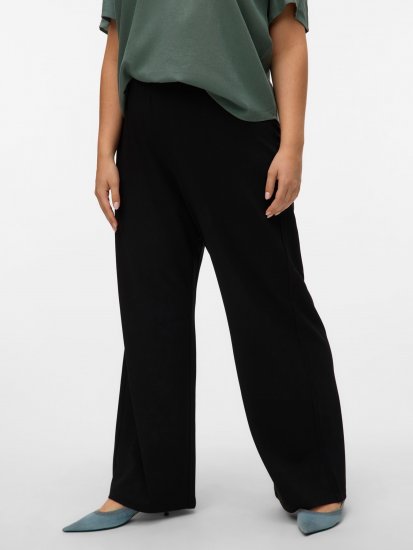Vero Moda Berlin Zamira Wide Leg Pants Black - Nohavice - 