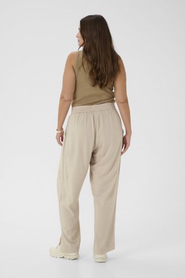 Kaffe Curve Mille Wide Pants Feather Grey - Látkové nohavice - 