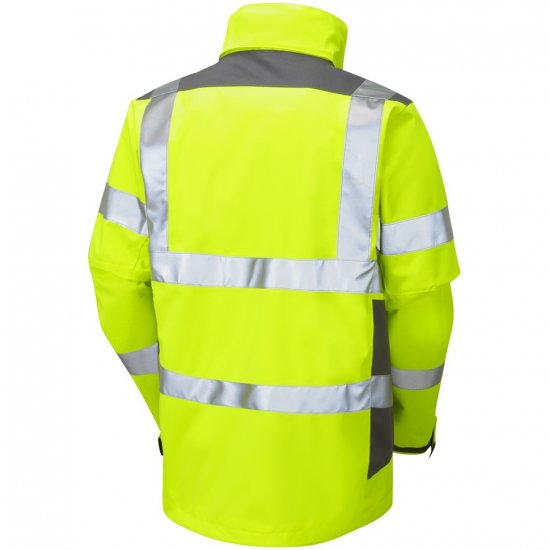Leo Exmoor Ecoviz 10K Performance+ Breathable Jacket Hi-Vis Yellow - Pracovné odevy - Pracovné Odevy 3XL-6XL