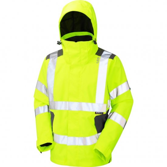 Leo Exmoor Ecoviz 10K Performance+ Breathable Jacket Hi-Vis Yellow - Pracovné odevy - Pracovné Odevy 3XL-6XL