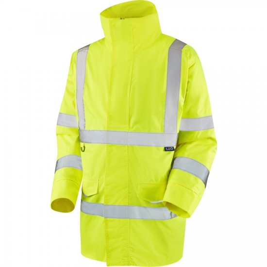Leo Tawstock EcoViz 4K Baffle Lined Anorak Hi-Vis Yellow - Pracovné odevy - Pracovné Odevy 3XL-6XL