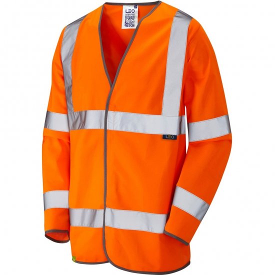 Leo Shirwell Ecoviz Sleeved Waistcoat Hi-Vis Orange - Pracovné odevy - Pracovné Odevy 3XL-6XL