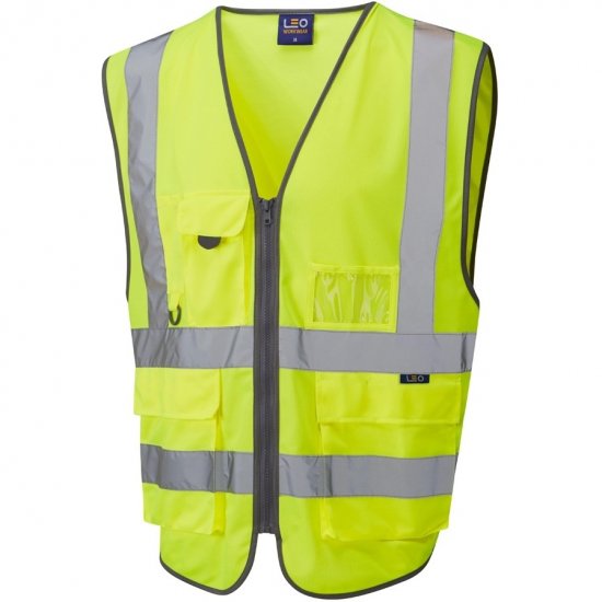 Leo Barnstaple Ecoviz Superior Anti-Entanglement Waistcoat Hi-Vis Yellow - Pracovné odevy - Pracovné Odevy 3XL-6XL