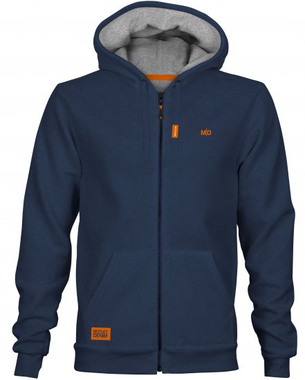 Motley Denim Copenhagen Hoodie Dark Indigo - Mikiny & mikiny bez kapucne - Mikiny & Mikiny s Kapucňou 2XL-12XL