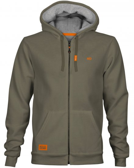 Motley Denim Copenhagen Hoodie Dark Khaki - Mikiny & mikiny bez kapucne - Mikiny & Mikiny s Kapucňou 2XL-12XL
