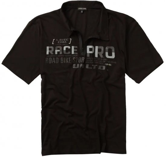 Lavecchia 2030 Polo Shirt Short Sleeve Black - Polokošele - Polokošele 2XL-8XL