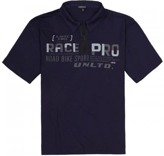 Lavecchia 2030 Polo Shirt Short Sleeve Navy - Polokošele - Polokošele 2XL-8XL