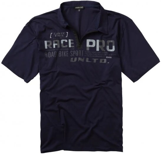 Lavecchia 2030 Polo Shirt Short Sleeve Navy - Polokošele - Polokošele 2XL-8XL