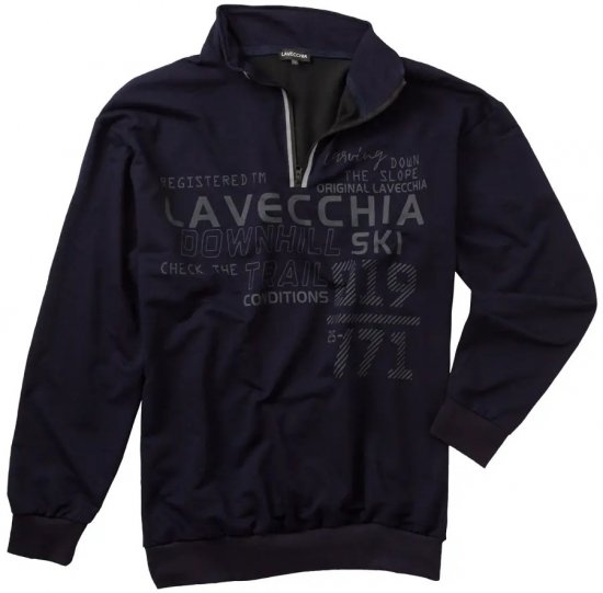 Lavecchia 2029 Sweatshirt Navy - Mikiny & mikiny bez kapucne - Mikiny & Mikiny s Kapucňou 2XL-12XL