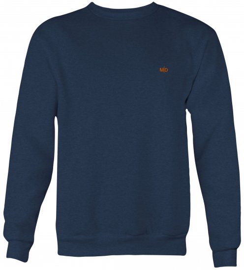 Motley Denim Oslo Sweatshirt Dark Indigo - Mikiny & mikiny bez kapucne - Mikiny & Mikiny s Kapucňou 2XL-12XL